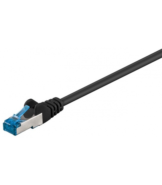 Kabel Patchcord CAT 6a S/FTP PIMF RJ45/RJ45 7.5m czarny