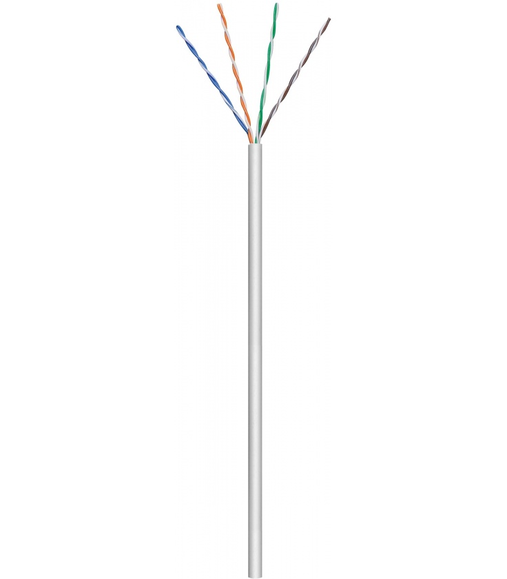 Kabel instalacyjny (linka) CAT 6 U/UTP CCA 100m szary