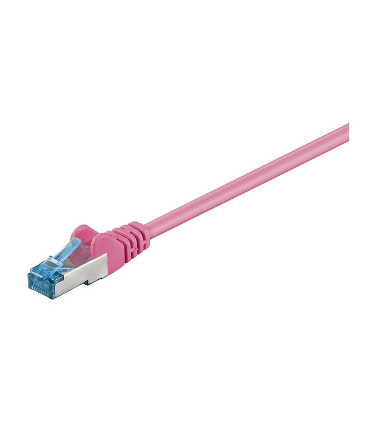 Kabel Patchcord CAT 6a S/FTP PIMF RJ45/RJ45 15m purpurowy