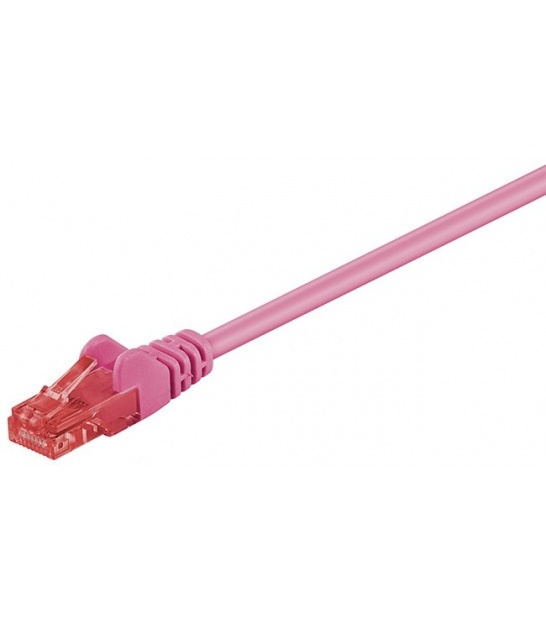 Kabel Patchcord CAT 6 U/UTP RJ45/RJ45 0.50m purpurowy
