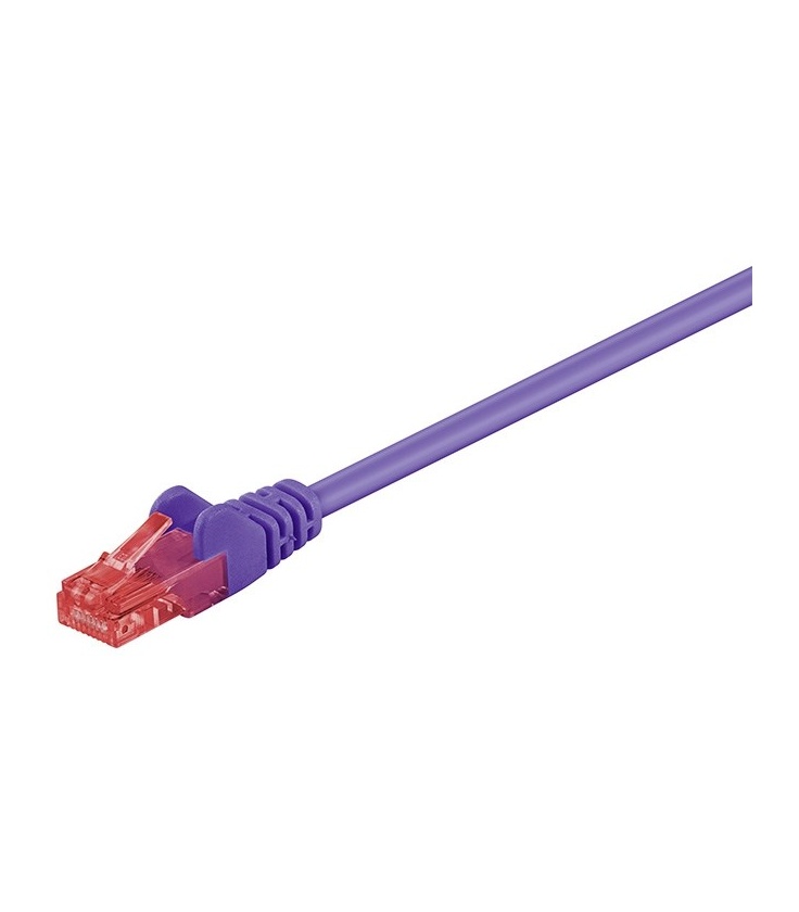 Kabel Patchcord CAT 6 U/UTP RJ45/RJ45 0.50m fioletowy