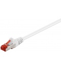 Kabel Patchcord CAT 6 S/FTP PIMF LC RJ45/RJ45 0.25m biały
