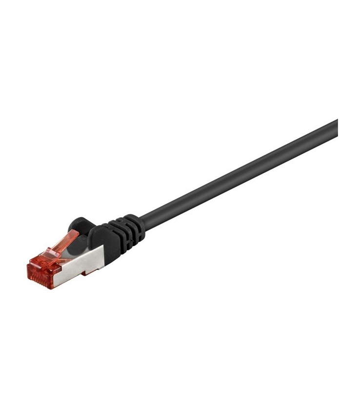 Kabel Patchcord CAT 6 S/FTP PIMF LC RJ45/RJ45 7.5m czarny