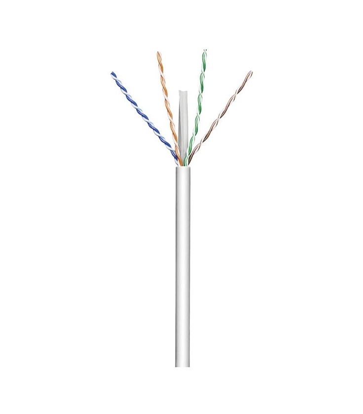 Kabel instalacyjny (drut) CAT 6 U/UTP CCA 305m szary