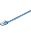 Kabel płaski Patchcord CAT 6 U/UTP RJ45/RJ45 3m niebieski