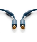 Kabel antenowy IEC wtyk / IEC gniazdo 1m Clicktronic