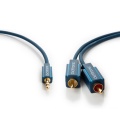 Kabel Jack 3,5mm wtyk / 2x RCA 3m Clicktronic