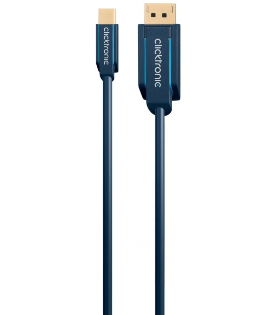 Kabel Mini DisplayPort  / DisplayPort  1m Clicktronic