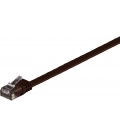 Kabel płaski Patchcord CAT 6 U/UTP RJ45/RJ45 0,5m ciemnobrązowy
