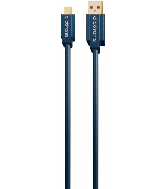 Kabel USB 2.0 A / B mini 1,8m Clicktronic