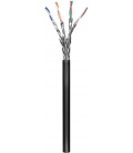 Kabel instalacyjny zewnętrzny (linka) CAT 6 S/FTP PiMF CCA 100m czarny