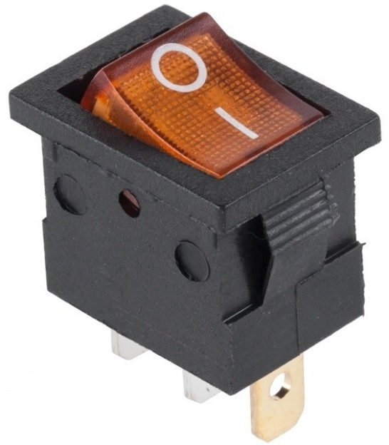 Przełącznik podświetlany MK1011 12V żółty