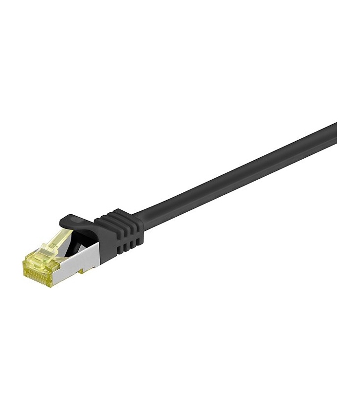 Kabel Patchcord CAT 7 S/FTP PIMF (z wtykami CAT 6a RJ45/RJ45) 30m czarny