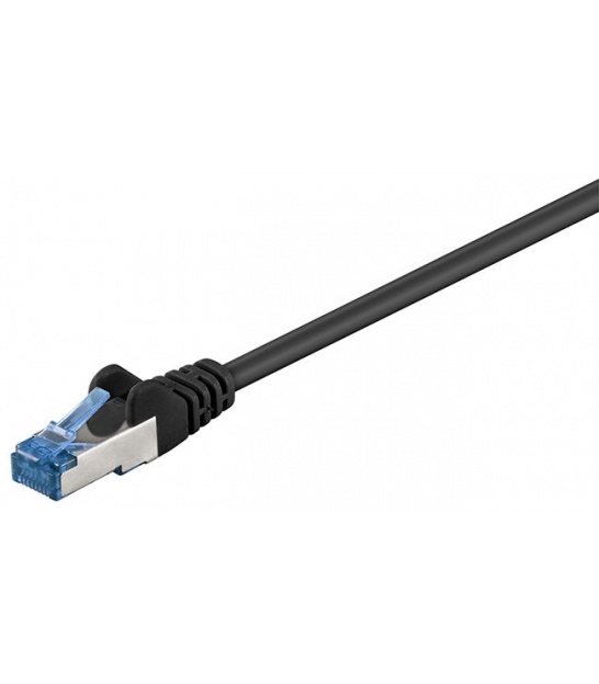 CAT 6a kabel krosowy, S/FTP (PiMF), Czarny