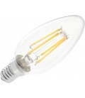 Lampa LED 4W świeca (filament) E14 3000K, 230V