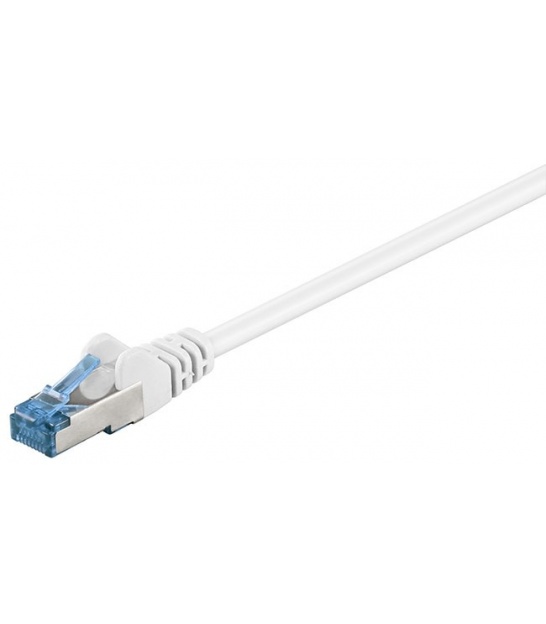 CAT 6a kabel krosowy, S/FTP (PiMF), Biały