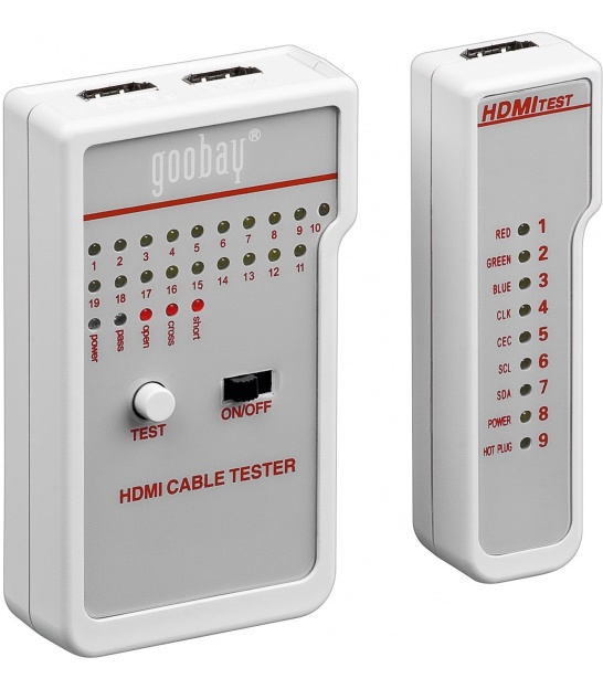 HD cable tester, white - for testing HD cable (passive)