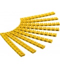 Cable marker clips litery A–C for cable diameters up to 4 mm, 4 mm - 3 x 30 coloured coding rings for labelling network