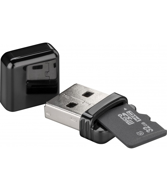 Card reader USB 2.0 - for reading Micro SD and SD memory card formats
