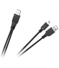 Kabel USB wtyk - wtyk + mini USB 5pin