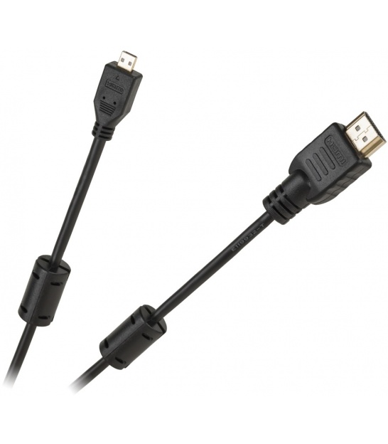 Kabel wtyk HDMI typ A - wtyk mikro HDMI typ D Cabletech economic