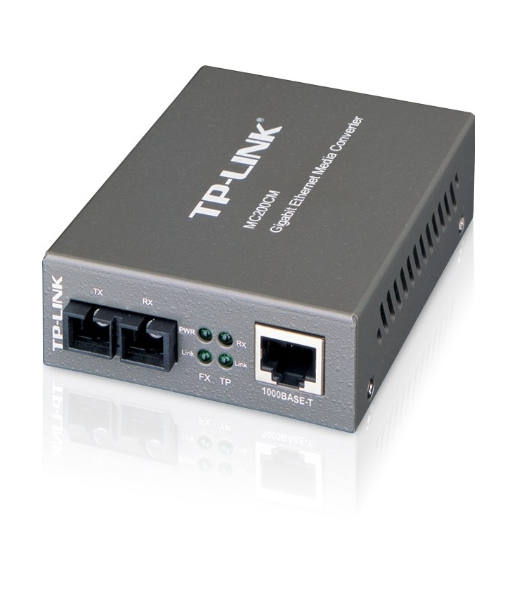 TP-LINK MC 200CM Konwerter światłowodowy 1000Mbps RJ45/SC, do 550m