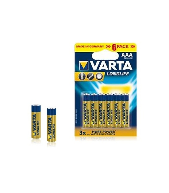 Bateria alkaliczna VARTA LR03 LONGLIFE 6szt./bl.