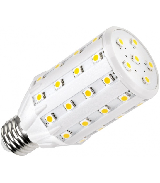 Lampa LED (46 SMD 5050) walec- 8,5W E 27 3000K, 230 V