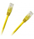 Patchcord kabel UTP 8c wtyk-wtyk 1.5m CCA żółty