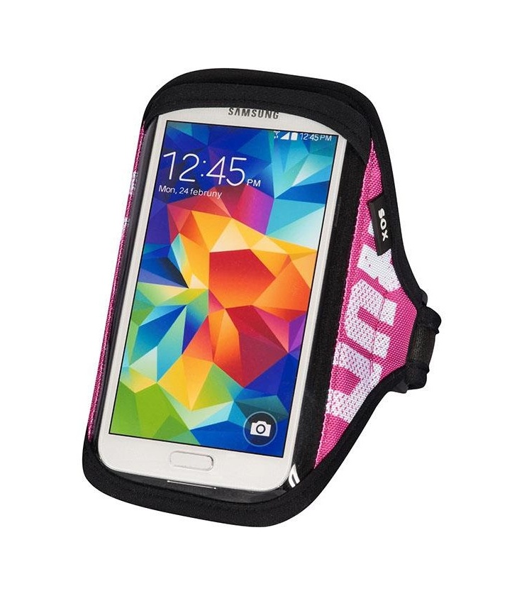 SOX opaska sportowa na smartfon RUN AWAY L/XL 30-40cm różowa