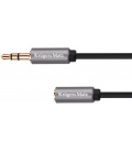 Kabel jack 3.5 wtyk stereo - 3.5 gniazdo stereo 1.8m Kruger&Matz Basic