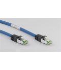 Kabel Patchcord CAT 8.1 S/FTP PIMF RJ45/RJ45 2m niebieski