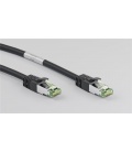 Kabel Patchcord CAT 8.1 S/FTP PIMF RJ45/RJ45 7,5m czarny