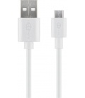 Kabel USB-Micro USB 2m Goobay biały