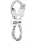 Kabel USB-Micro USB 0,5m Goobay biały