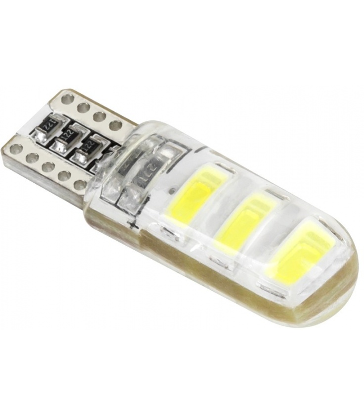 Lampa samochodowa LED T10 Canbus 6 xSMD 5730, 12V , biała