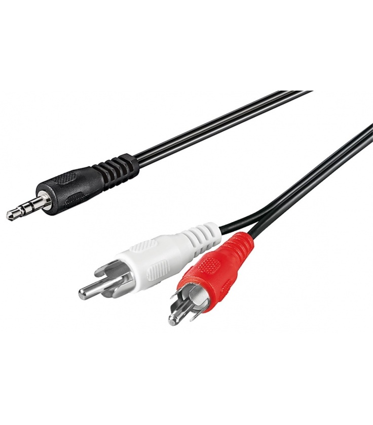 Kabel przejściowy audio AUX jack/2RCA 1,5m Goobay