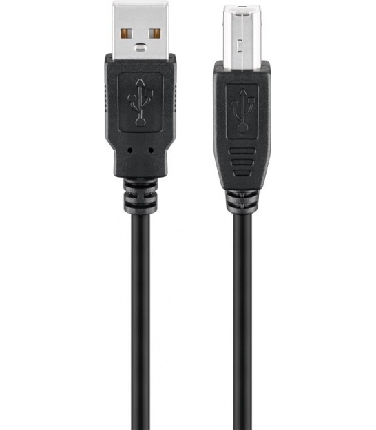 Kabel USB 2.0 Hi-Speed 1,8 m, Czarny