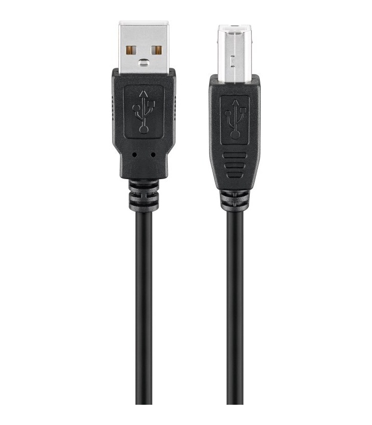 Kabel USB 2.0 Hi-Speed 1,8 m, Czarny