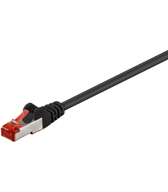 CAT 6 kabel krosowy, S/FTP (PiMF), Czarny