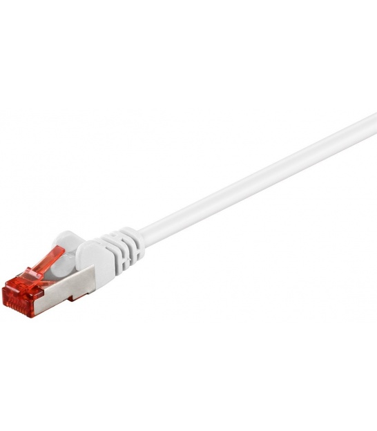 CAT 6 kabel krosowy, S/FTP (PiMF), Biały
