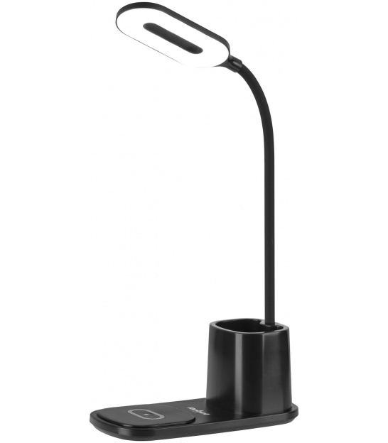 Lampka LED na biurko z ładowarką indukcyjną (czarna)