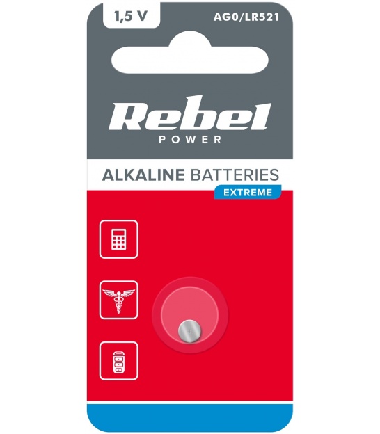 Bateria REBEL EXTREME AG0 1szt/blist.