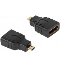 Złącze adapter HDMI gniazdo - wtyk micro HDMI