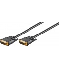 Kabel DVI-I Full HD Dual Link, pozłacany 10m