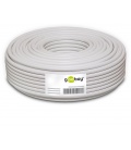 Kabel głośnikowy biały CU 50m 2x0,35 mm