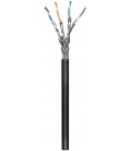 Kabel sieciowy zewnętrzny CAT 7 S/FTP (PiMF), Czarny