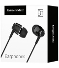 Słuchawki dokanałowe z mikrofonem Kruger&Matz B1 czarne