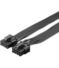 Kabel zasilający komputerowy 8-pinowy męski do podwójnego 6+2 męskiego dla PCIe