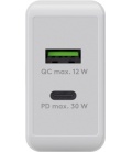 Szybka ładowarka sieciowa USB + USB-C™ PD (Power Delivery) (30 W) Goobay